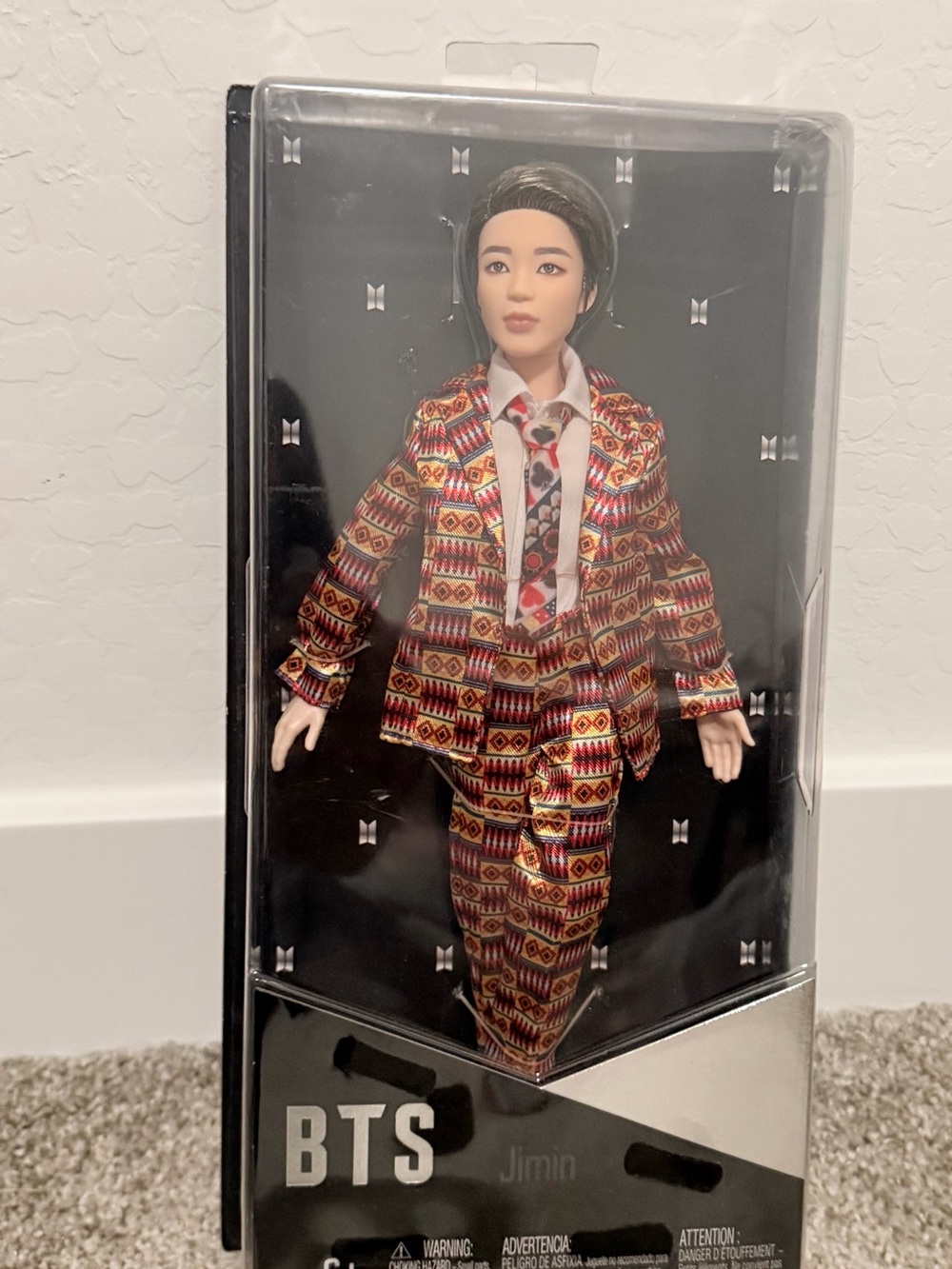 Mattel Kids Costume Doll Outfit - Red, Gold & Black Patterned Suit